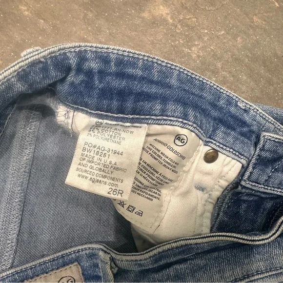 AG Adriano Goldschmied Light Blue Skinny Jeans - THE FARRAH SKINNY ANKLE - Picture 5 of 6